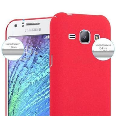 Samsung Galaxy J1 2015 Skal Fodral Case (Röd)