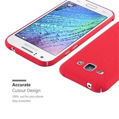 Samsung Galaxy J1 2015 Skal Fodral Case (Röd)