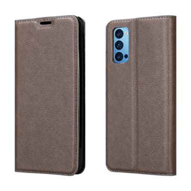 Oppo Reno4 Skal Fodral Case (Brun)