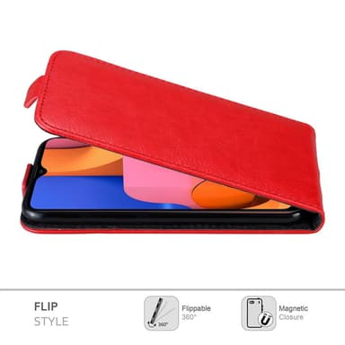 Samsung Galaxy A20s Flipfodral Skal (Röd)