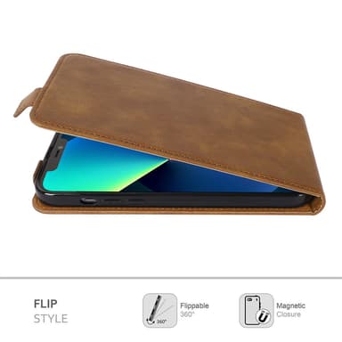 iPhone 13 Flipfodral Skal (Brun)