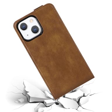 iPhone 13 Flipfodral Skal (Brun)
