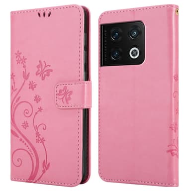 OnePlus 10 PRO 5G Plånboksfodral Skal (Rosa)