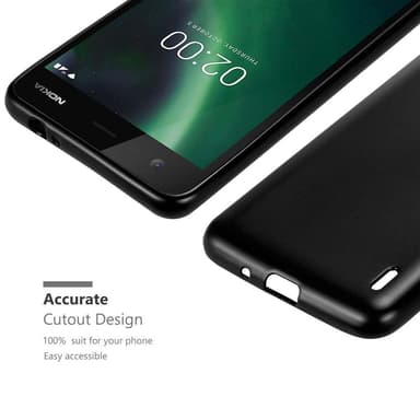 Skal Nokia 2 2017 Fodral Case (Svart)