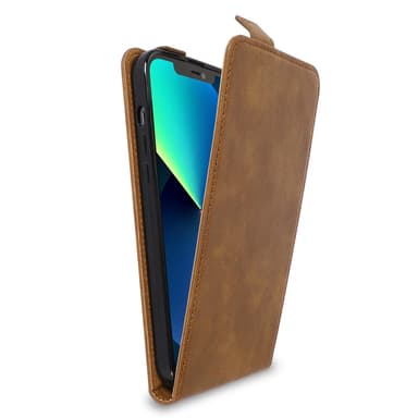 iPhone 13 Flipfodral Skal (Brun)