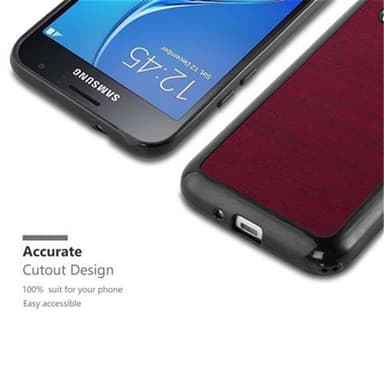 Samsung Galaxy J1 2016 Skal Fodral Case (Röd)
