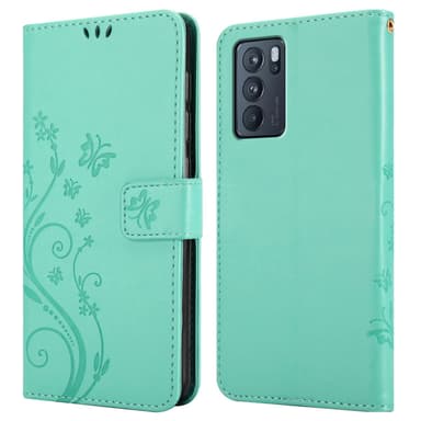 Oppo Reno6 PRO 5G Plånboksfodral Skal (Turkos)