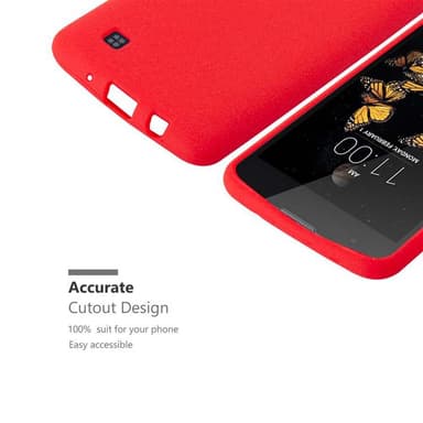 Skal LG K8 2016 Fodral Case (Röd)