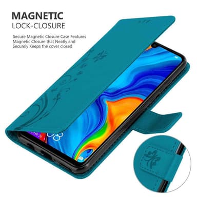 Huawei P30 LITE Plånboksfodral Skal (Blå)