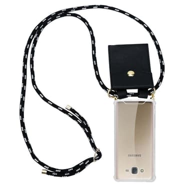 Samsung Galaxy J7 2015 Skal Fodral Kedja (Svart)