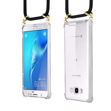 Samsung Galaxy J7 2016 Skal Fodral Kedja (Svart)