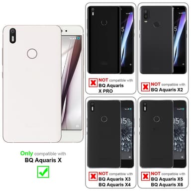 BQ Aquaris X Skal Fodral Case (Röd)