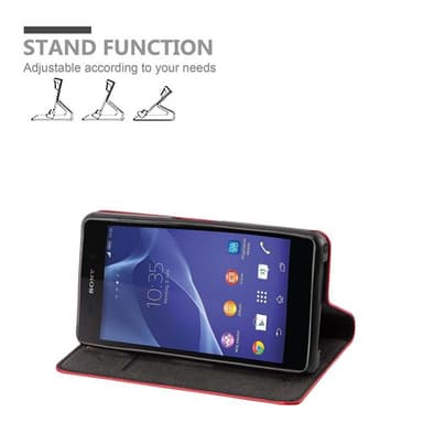 Sony Xperia Z2 COMPACT Skal Fodral Case (Röd)