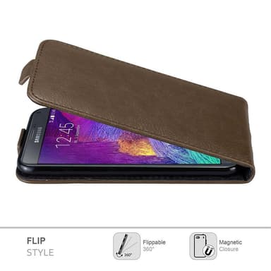 Samsung Galaxy NOTE 4 Flipfodral Skal (Brun)