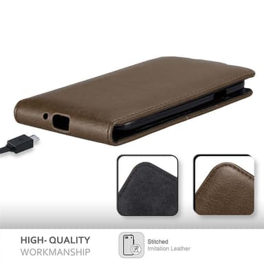 Samsung Galaxy S4 Flipfodral Skal (Brun)