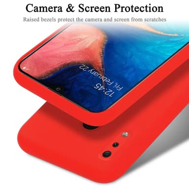 Samsung Galaxy A20 / A30 / M10s Skal Fodral Case (Röd)