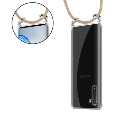 Skal Samsung Galaxy NOTE 10 Fodral Kedja (Brun)