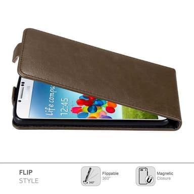 Samsung Galaxy S4 Flipfodral Skal (Brun)
