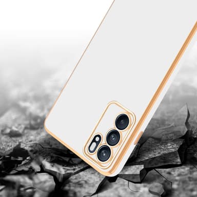 Oppo Reno6 5G Skal Fodral Case (Vit)