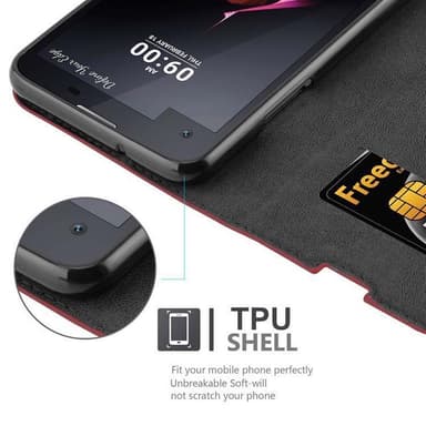 LG X SCREEN Skal Fodral Case (Röd)
