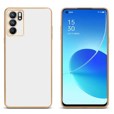 Oppo Reno6 5G Skal Fodral Case (Vit)