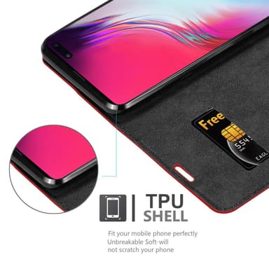 Samsung Galaxy S10 5G Skal Fodral Case (Röd)