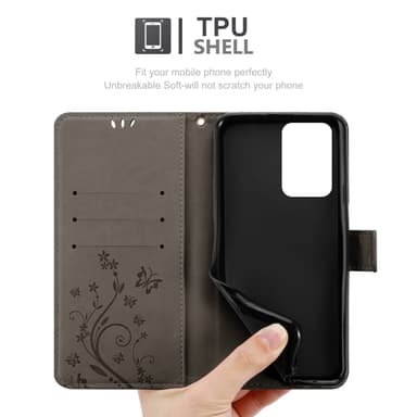 Xiaomi 11T / 11T PRO Plånboksfodral Skal (Grå)