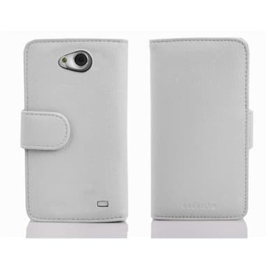 LG L70 (1. SIM) Plånboksfodral Skal (Vit)