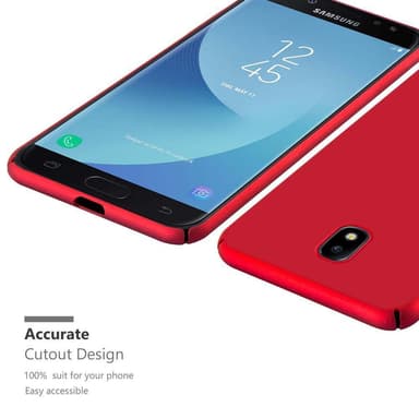 Samsung Galaxy J7 2017 Skal Fodral Case (Röd)