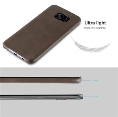 Samsung Galaxy S7 EDGE Skal Fodral Case (Brun)