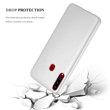 Skal Samsung Galaxy A20s Fodral Case (Silver)