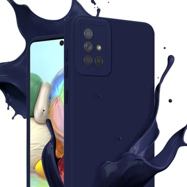 Samsung Galaxy A71 4G Skal Fodral Case (Blå)
