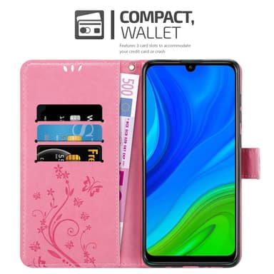 Huawei P SMART 2020 Plånboksfodral Skal (Rosa)