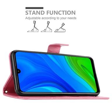 Huawei P SMART 2020 Plånboksfodral Skal (Rosa)