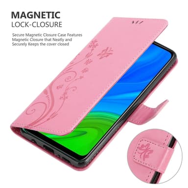 Huawei P SMART 2020 Plånboksfodral Skal (Rosa)