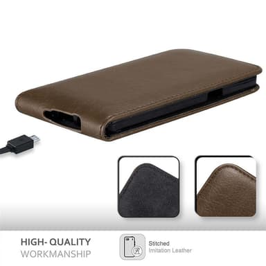 Samsung Galaxy A5 2015 Flipfodral Skal (Brun)