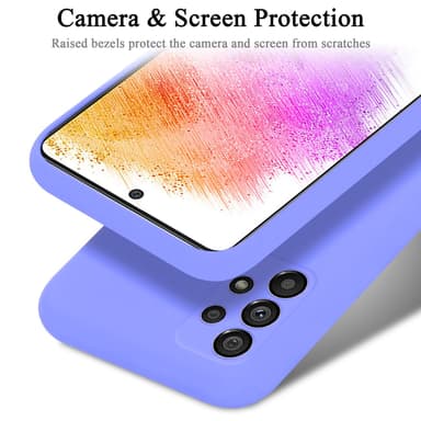 Samsung Galaxy A73 5G Skal Fodral Case (Lila)