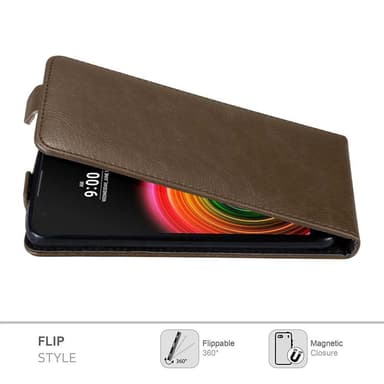 LG X POWER Flipfodral Skal (Brun)