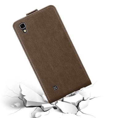 LG X POWER Flipfodral Skal (Brun)