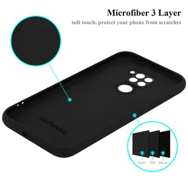 Xiaomi RedMi NOTE 9 Skal Fodral Case (Svart)