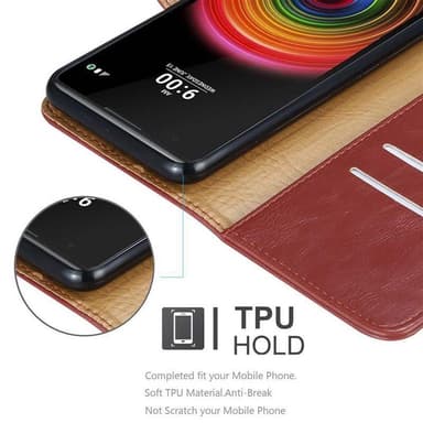 LG X POWER Plånboksfodral Skal (Röd)