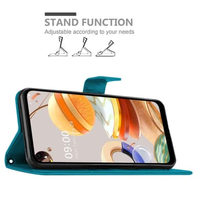 LG K61 Plånboksfodral Skal (Blå)