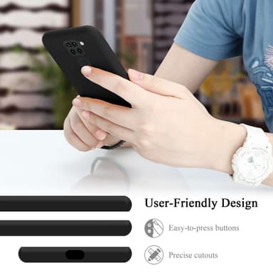 Xiaomi RedMi NOTE 9 Skal Fodral Case (Svart)