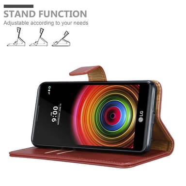 LG X POWER Plånboksfodral Skal (Röd)