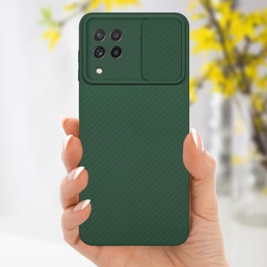 Skal Samsung Galaxy A22 4G Fodral Case (Grön)