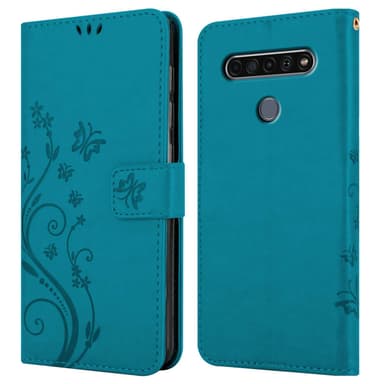 LG K61 Plånboksfodral Skal (Blå)