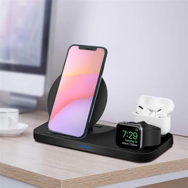 iPhone 12 / 12 PRO Plånboksfodral Skal (Blå)