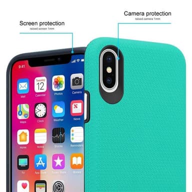 iPhone X / XS Skal Fodral Case (Turkos)