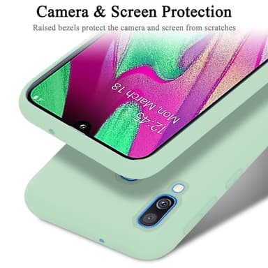 Samsung Galaxy A40 Skal Fodral Case (Grön)