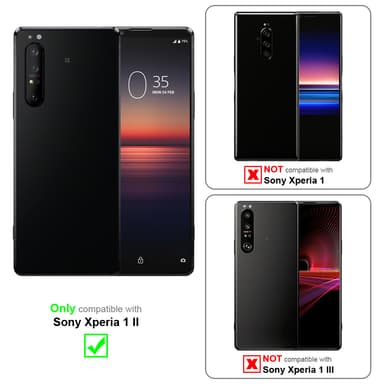 Sony Xperia 1 II Plånboksfodral Skal (Grå)